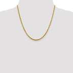 Leslie's 10K 3mm Diamond-Cut Lightweight Rope Chain - Image 4