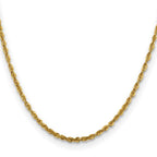 Leslie's 10K 3mm Diamond-Cut Lightweight Rope Chain - Image 2