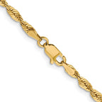 Leslie's 10K 3mm Diamond-Cut Lightweight Rope Chain - Image 3