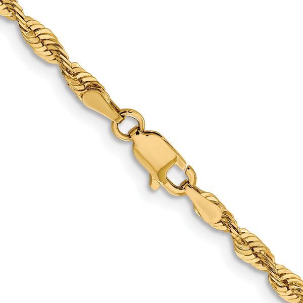 Leslie's 10K 3mm Diamond-Cut Lightweight Rope Chain - Image 3