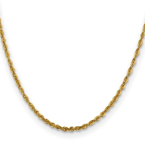 Leslie's 10K 3mm Diamond-Cut Lightweight Rope Chain - Image 2