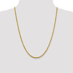 Leslie's 10K 3mm Diamond-Cut Lightweight Rope Chain - Image 4