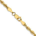 Leslie's 10K 3.5mm Diamond-Cut Lightweight Rope Chain - Image 3