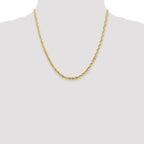 Leslie's 10K 3.5mm Diamond-Cut Lightweight Rope Chain - Image 4