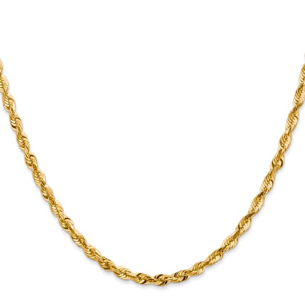 Leslie's 10K 3.5mm Diamond-Cut Lightweight Rope Chain - Image 2
