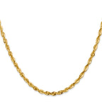 Leslie's 10K 3.5mm Diamond-Cut Lightweight Rope Chain - Image 2