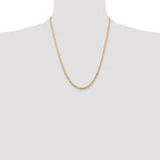 Leslie's 10K 3.5mm Diamond-Cut Lightweight Rope Chain - Image 4