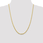 Leslie's 10K 3.5mm Diamond-Cut Lightweight Rope Chain - Image 4