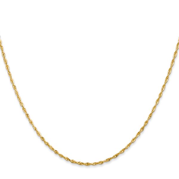 Leslie's 10K 1.5mm Diamond-Cut Lightweight Rope Chain - Image 2
