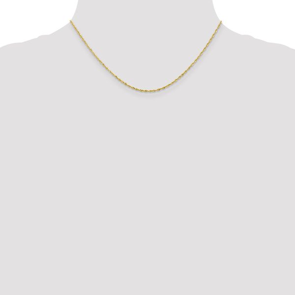 Leslie's 10K 1.5mm Diamond-Cut Lightweight Rope Chain - Image 4