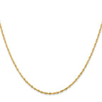 Leslie's 10K 1.5mm Diamond-Cut Lightweight Rope Chain - Image 2
