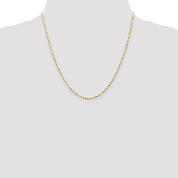 Leslie's 10K 1.5mm Diamond-Cut Lightweight Rope Chain - Image 4
