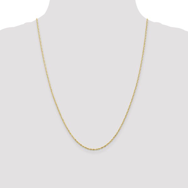 Leslie's 10K 1.5mm Diamond-Cut Lightweight Rope Chain - Image 4