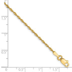 Leslie's 10K 1.5mm Diamond-Cut Lightweight Rope Chain - Image 2