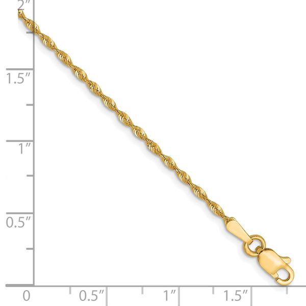 Leslie's 10K 1.5mm Diamond-Cut Lightweight Rope Chain - Image 2