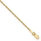 Leslie's 10K 1.5mm Diamond-Cut Lightweight Rope Chain Anklet
