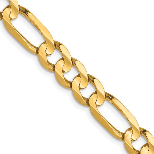 Leslie's 10K 6mm Concave Figaro Bracelet