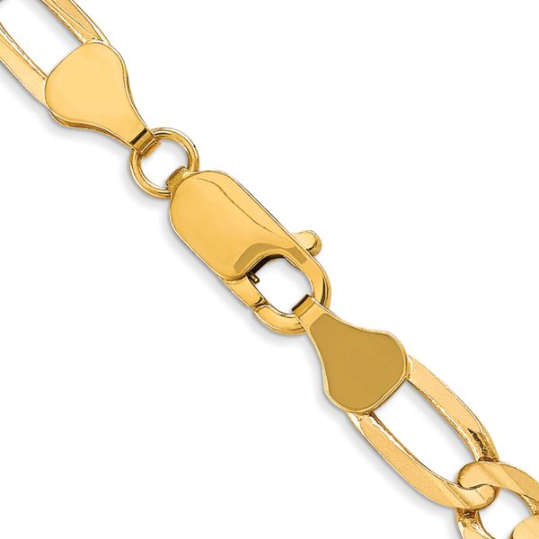 Leslie's 10K 6mm Concave Figaro Bracelet - Image 3