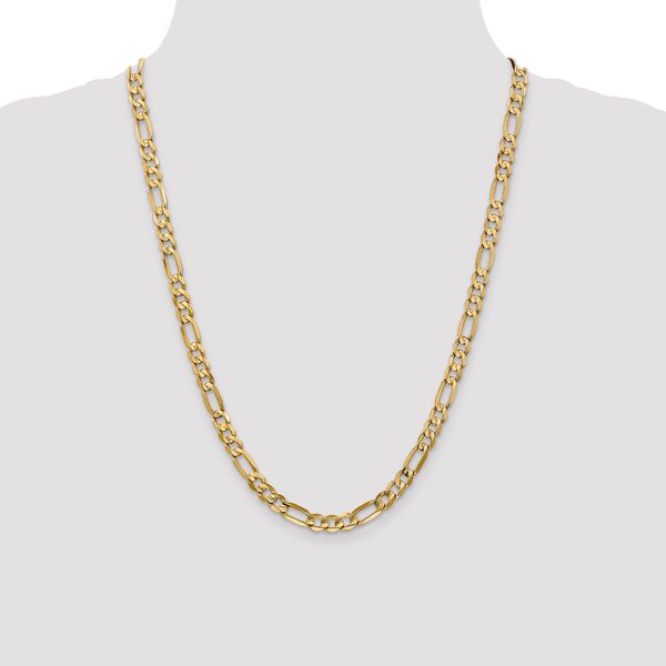 Leslie's 10K 6mm Concave Figaro Chain - Image 4