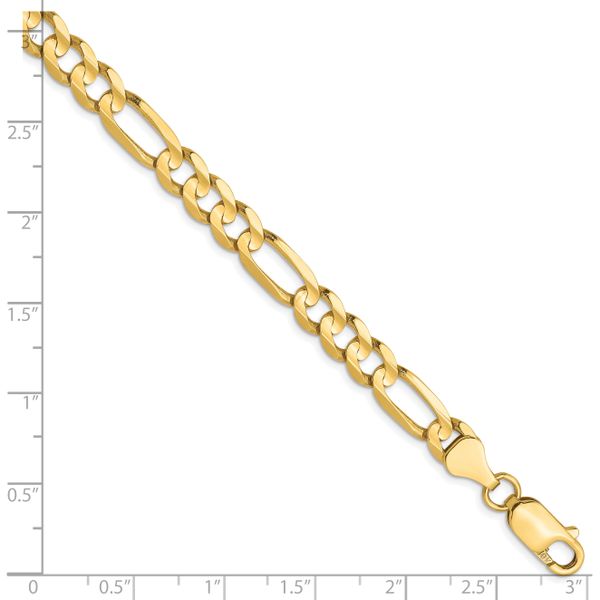Leslie's 10K 6mm Concave Figaro Bracelet - Image 2
