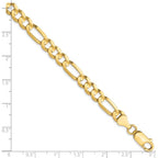 Leslie's 10K 6mm Concave Figaro Bracelet - Image 2