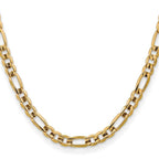 Leslie's 10K 7.5mm Concave Figaro Bracelet - Image 2