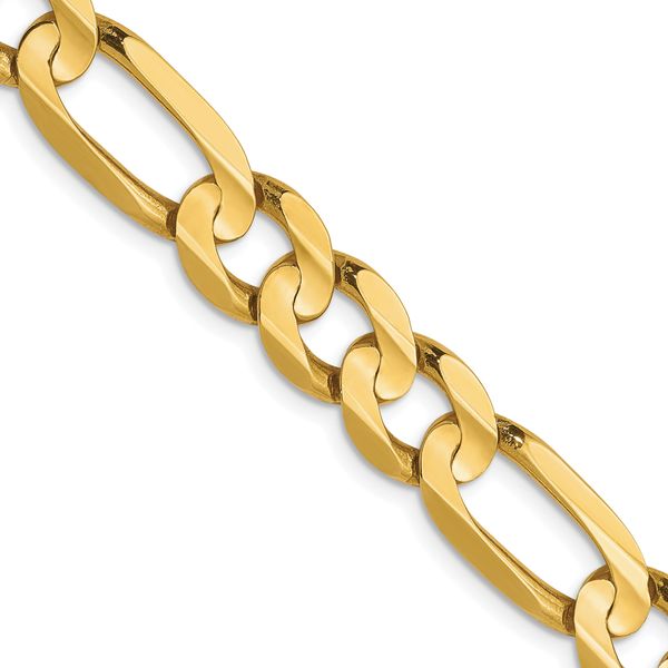 Leslie's 10K 7.5mm Concave Figaro Bracelet