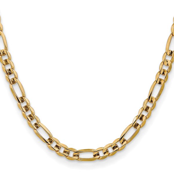 Leslie's 10K 7.5mm Concave Figaro Bracelet - Image 2