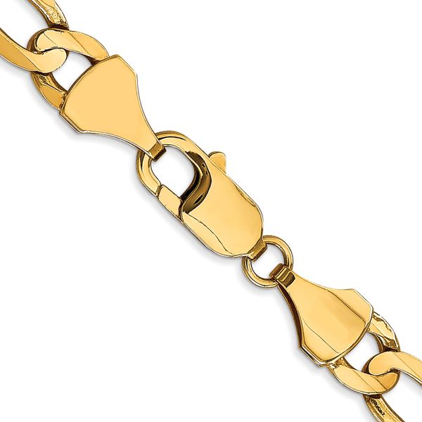 Leslie's 10K 7.5mm Concave Figaro Bracelet - Image 3