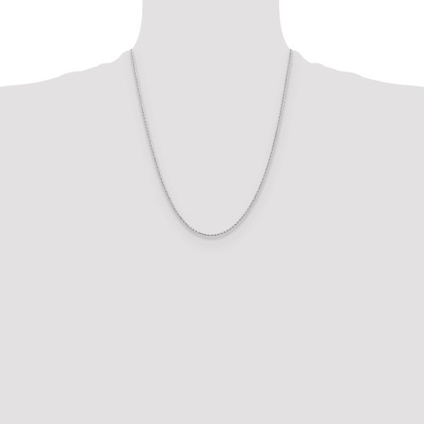 Leslie's 10k White Gold 1.75mm Diamond-Cut Rope Chain - Image 4