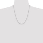 Leslie's 10k White Gold 1.75mm Diamond-Cut Rope Chain - Image 4