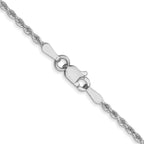 Leslie's 10K White Gold 1.75mm Diamond-Cut Rope Chain - Image 2