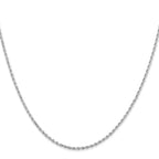 Leslie's 10K White Gold 1.75mm Diamond-Cut Rope Chain - Image 2