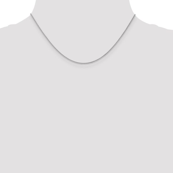 Leslie's 10K White Gold 1mm Spiga Chain - Image 4