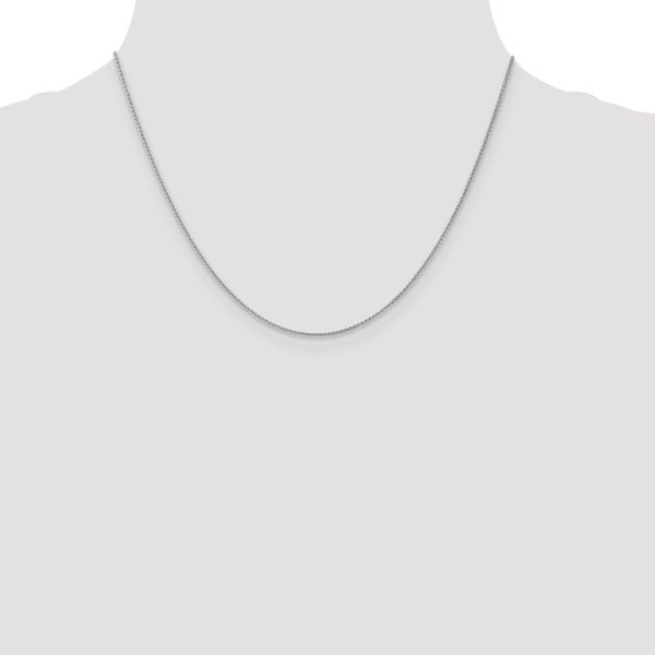 Leslie's 10K White Gold 1mm Spiga Chain - Image 4