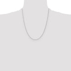 Leslie's 10k White Gold 1mm Spiga Chain - Image 4