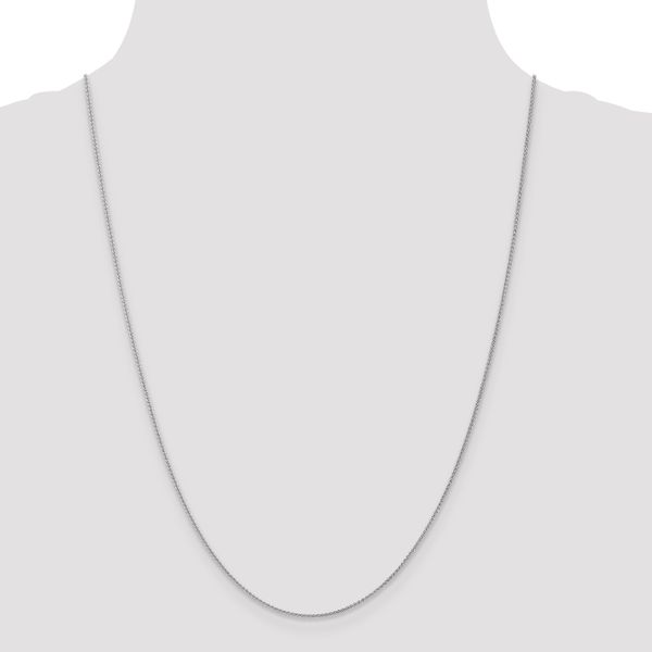 Leslie's 10K White Gold 1mm Spiga Chain - Image 4