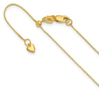 Leslie's 10K Adjustable .55mm Baby Box Chain
