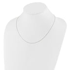 Leslie's 10K White Gold Adjustable .55mm Baby Box Chain - Image 3