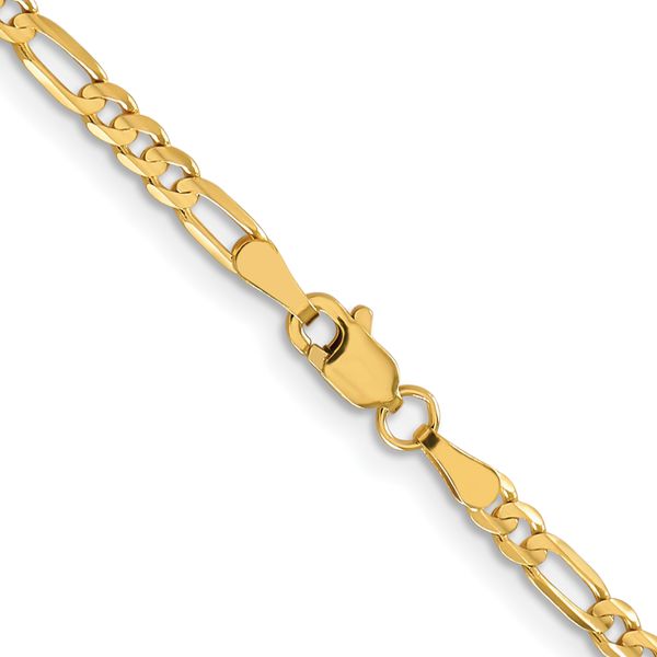 Leslie's 10K 3mm Concave Figaro Chain - Image 3