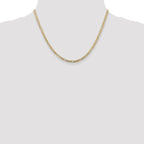 Leslie's 10K 3mm Concave Figaro Chain - Image 4