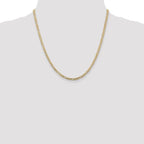 Leslie's 10K 3mm Concave Figaro Chain - Image 4