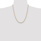 Leslie's 10k 3mm Concave Figaro Chain - Image 4