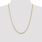 Leslie's 10K 3mm Concave Figaro Chain - Image 4