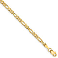 Leslie's 10K 3mm Concave Figaro Chain