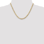 Leslie's 10K 4.5mm Concave Figaro Chain - Image 4