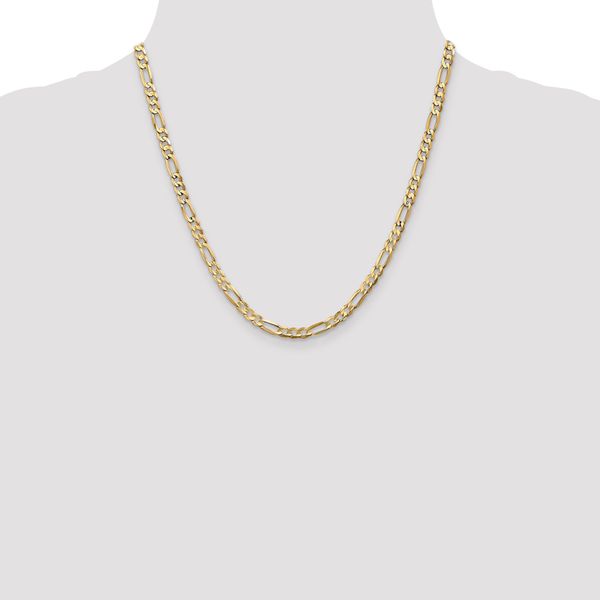 Leslie's 10K 4.5mm Concave Figaro Chain - Image 4
