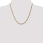Leslie's 10K 4.5mm Concave Figaro Chain - Image 4
