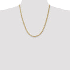 Leslie's 10K 4.5mm Concave Figaro Chain - Image 4