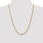 Leslie's 10K 4.5mm Concave Figaro Chain - Image 4